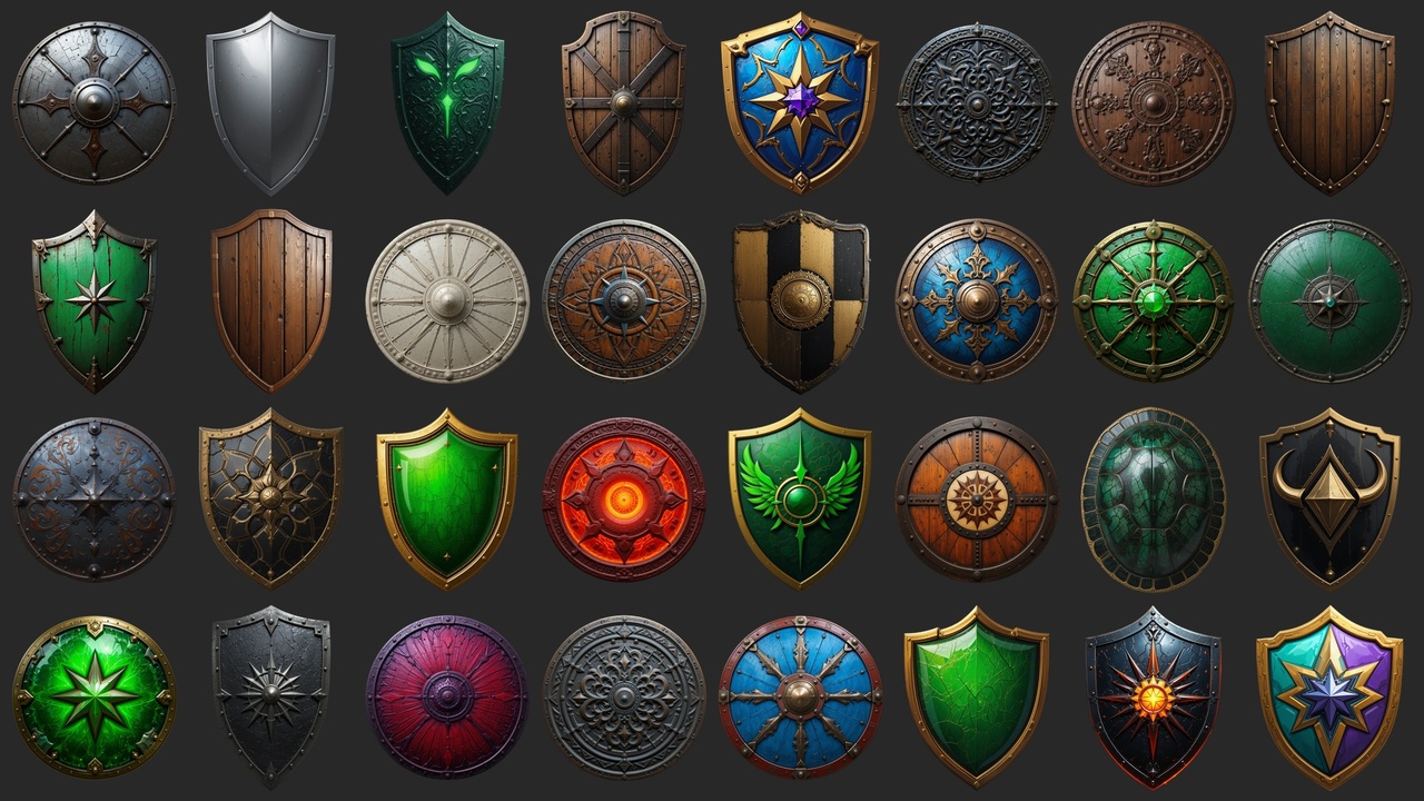 Media 1 for listing 164 Ancient Shields - Icons