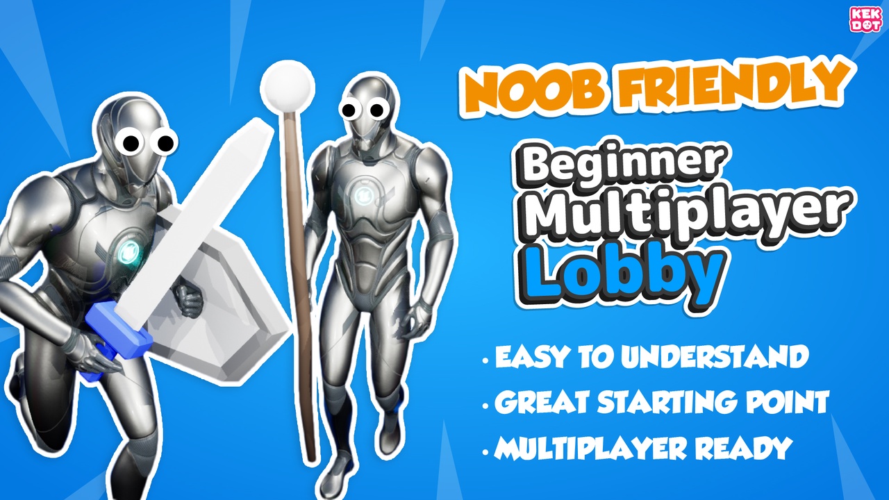Media 1 for listing Beginner Multiplayer Lobby - Blueprint Template - By Kekdot
