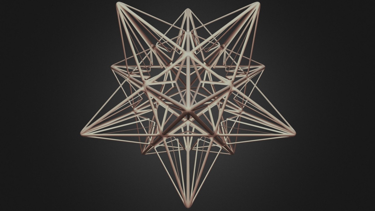 Media 1 for listing Wireframe Shape Great Icosahedron