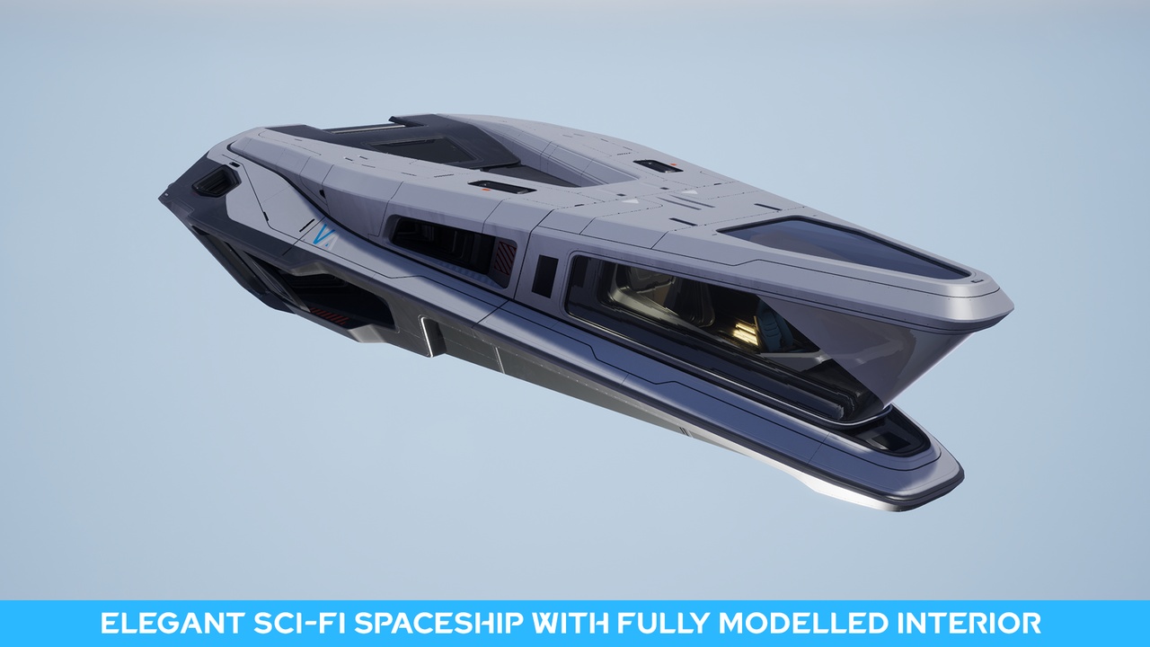 Phobos Starhopper: Spaceship with Full Interior 제품 등록을 위한 미디어 1개