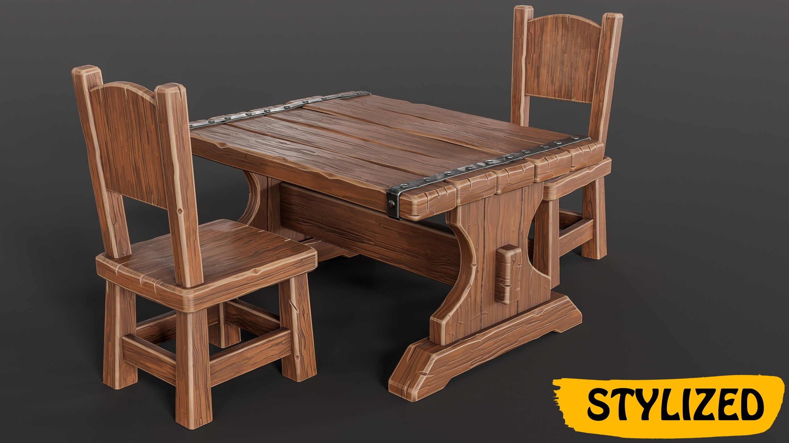 Media 1 for listing Stylized Table with Chair