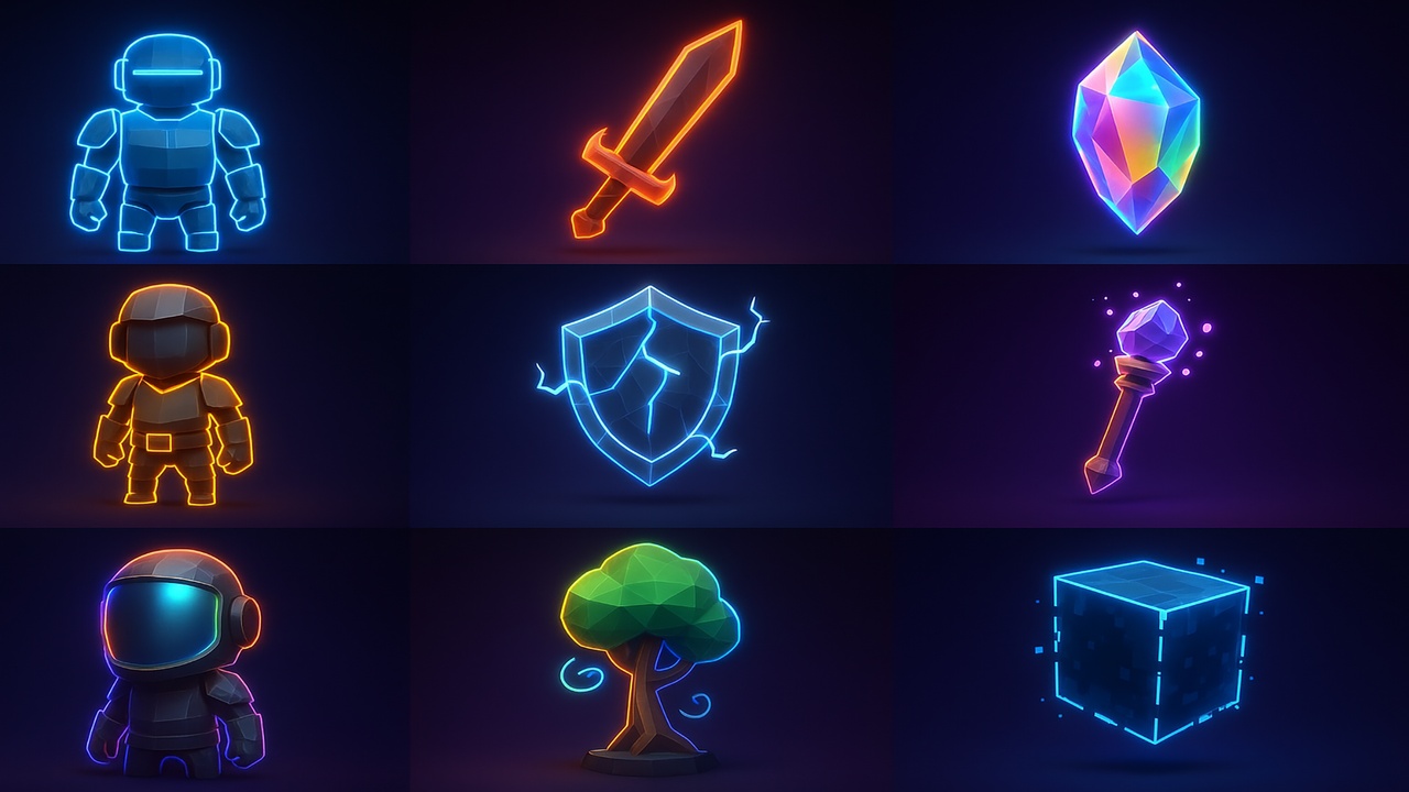 Media 1 for listing Low Poly + Outline Shader Pro