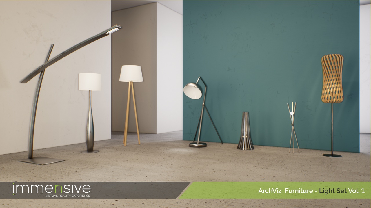 Media 1 for listing Archviz Furniture - Light Set Vol 1