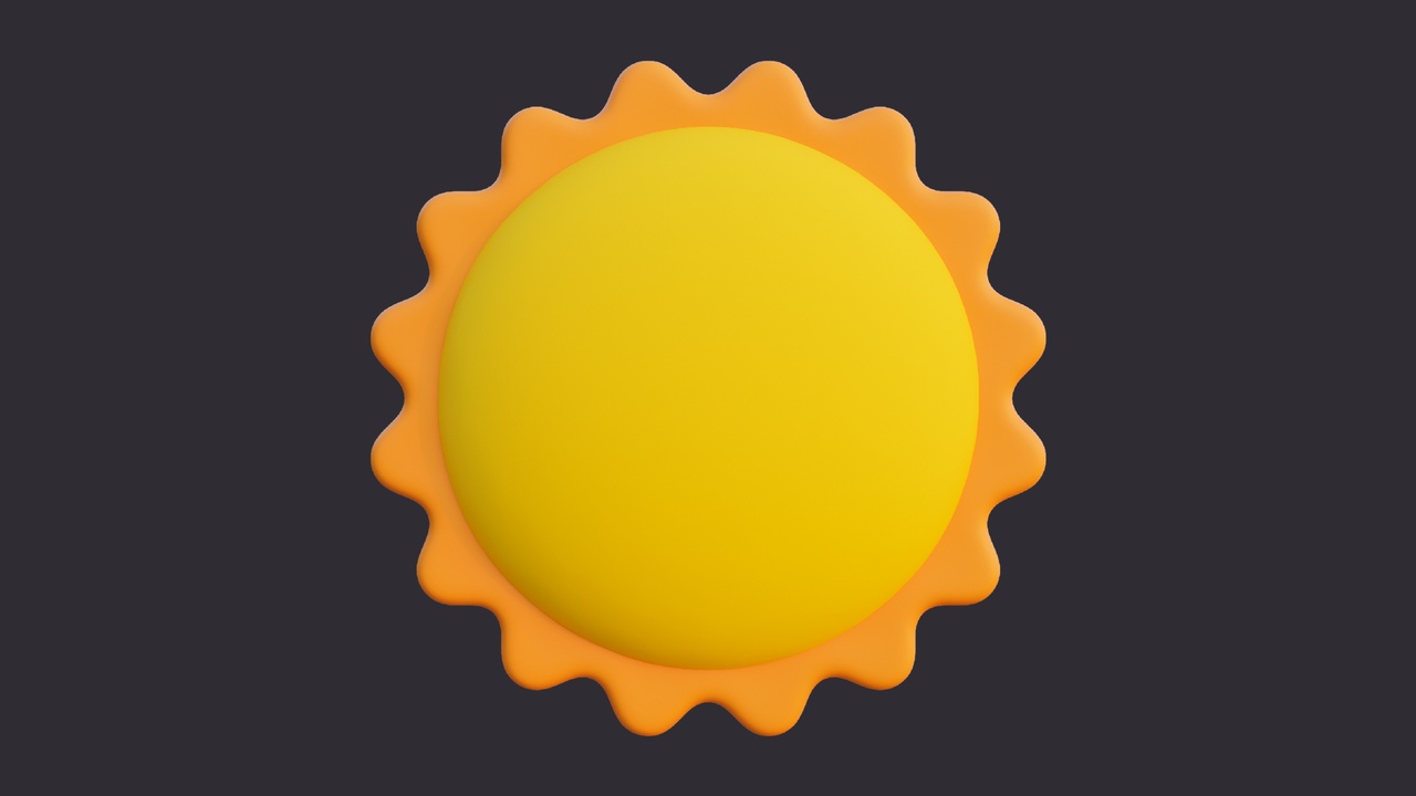 Media 1 for listing Low Poly Sun