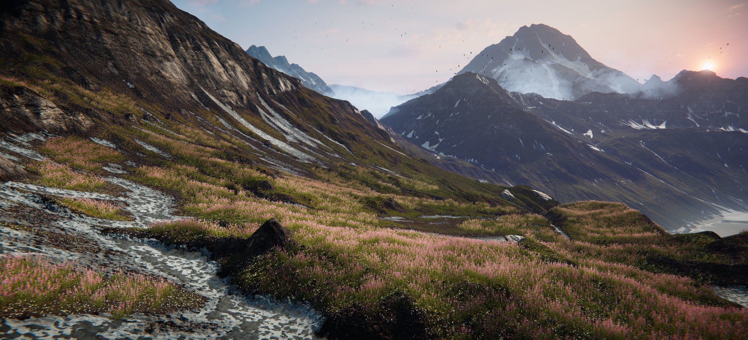 商品 Grass Mountains Valley Environment - Unity 2021+ 的媒体 1