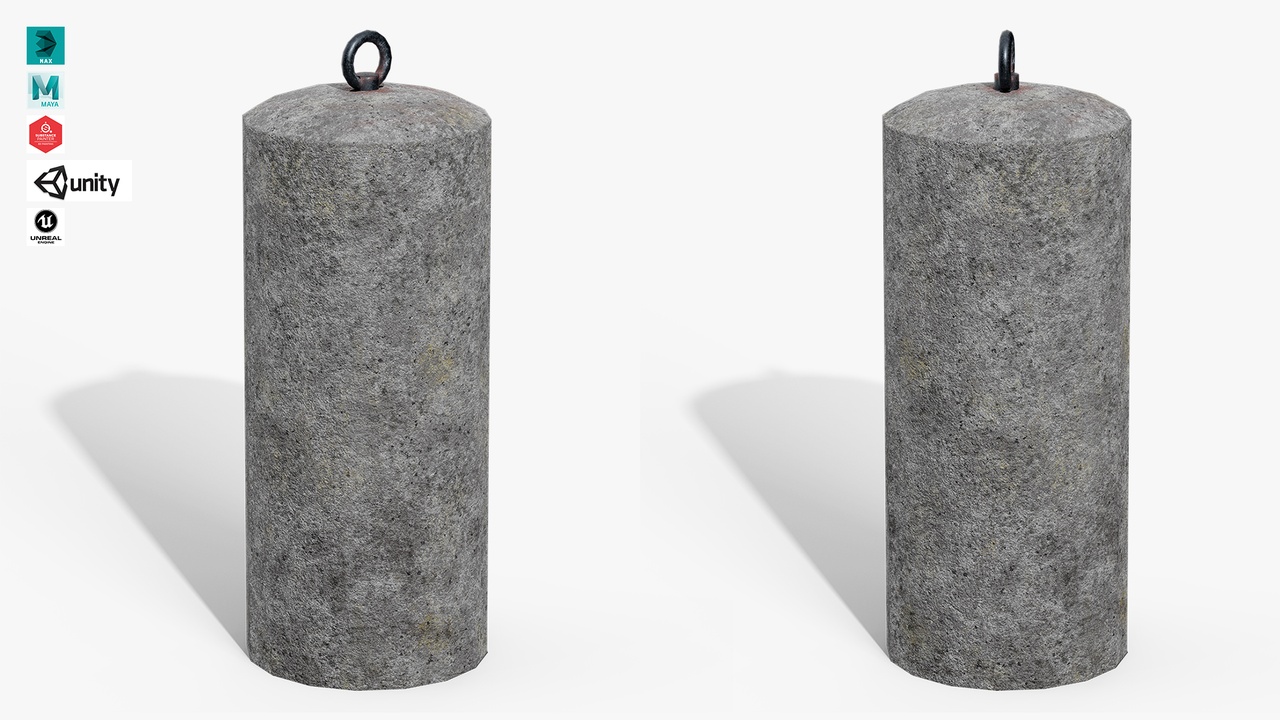 Media 1 for listing Granite Bollard