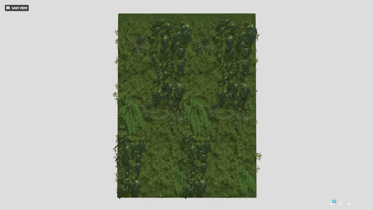 Media 1 for listing High Precision Ivy Plant Green Wall 3D model 08