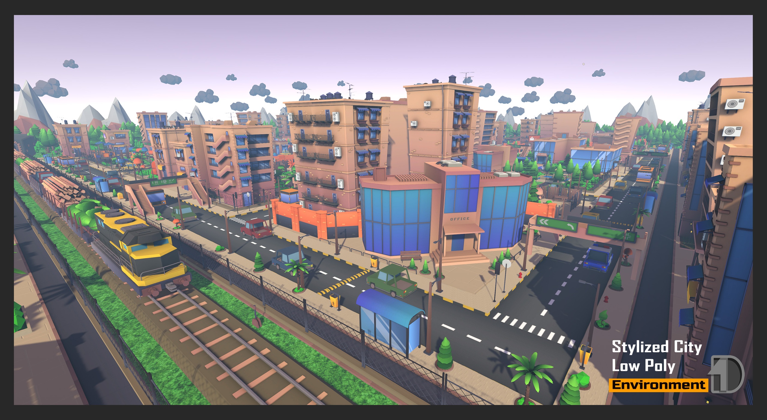 Media 1 for listing Unity Stylized Low Poly City