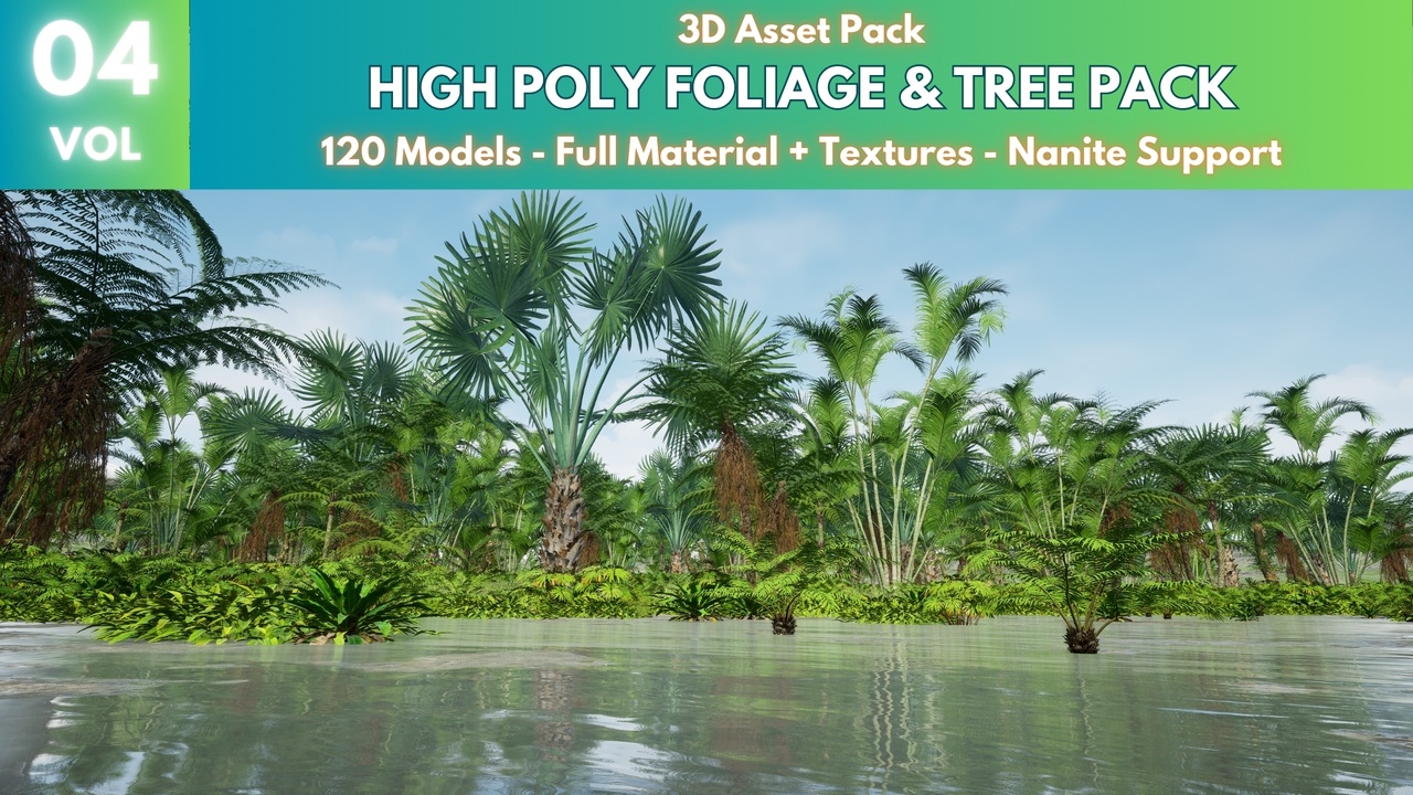 Media 1 for listing High Poly Foliage and Tree Pack 4
