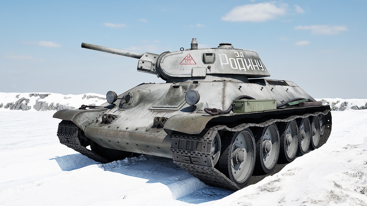 Media 1 for listing WWII Soviet Tank - T-34 Model 1941 Winter Camouflage