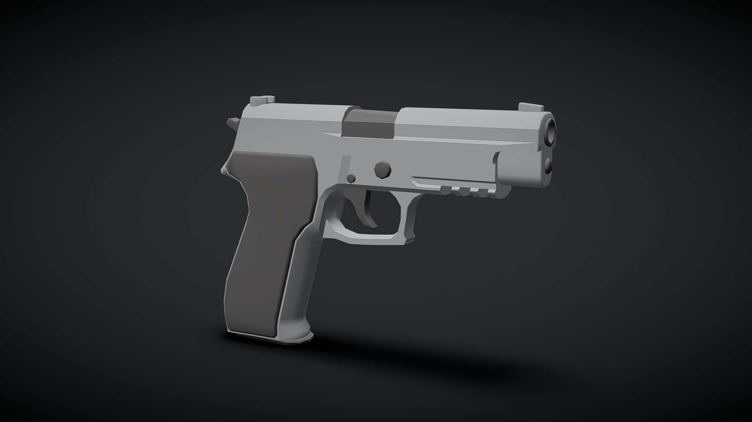 Lowpoly Pistol - Animated Gun | Fab