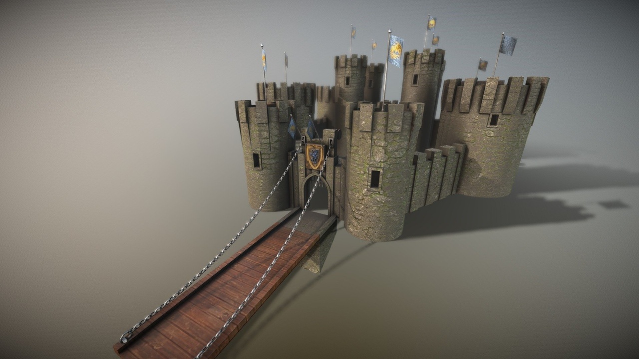 Media 1 for listing Blue Dragon - Medieval Castle