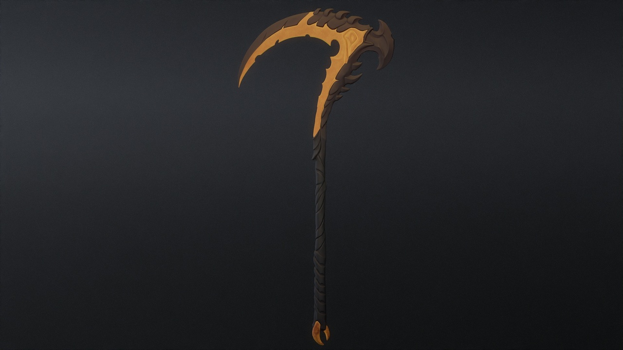 Media 1 for listing Dark Crescent Scythe | Stylized Game Ready Weapon