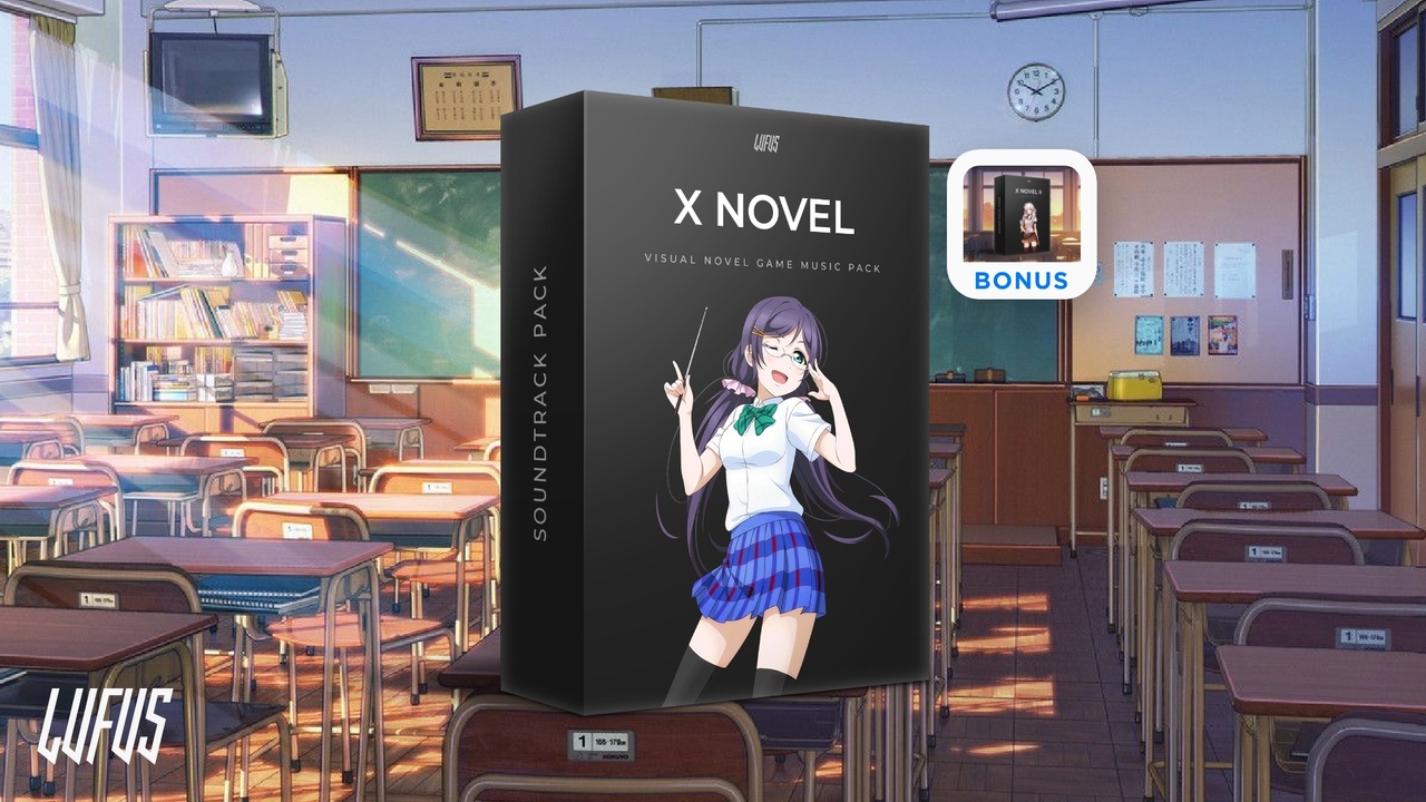 X Novel I & II - Game Music Pack - Visual Novel, Anime, Orchestral, Electronic 제품 등록을 위한 미디어 1개