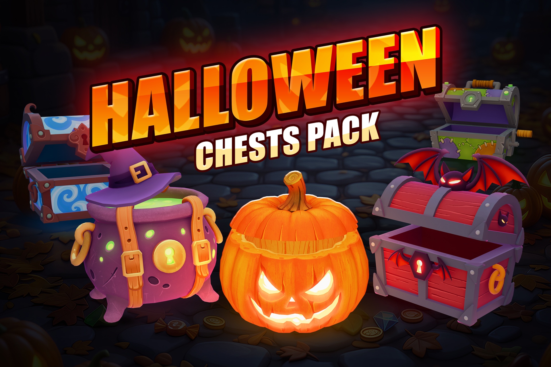 Media 1 for listing Halloween chests pack