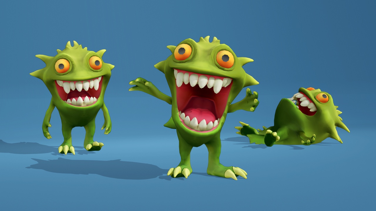 Media 1 for listing Stylized monster cartoon