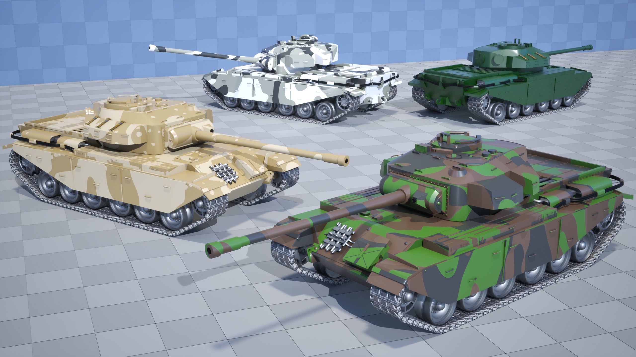 Media 1 for listing Stylized Drivable Vehicles - Military Tank "Boomer"