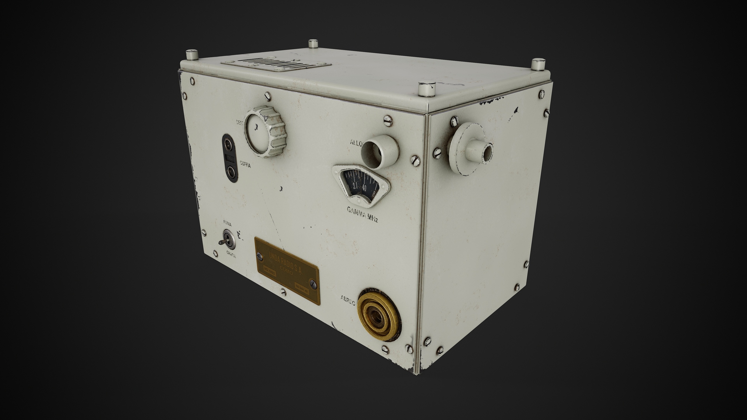 Media 1 for listing B.30 MT Transmitter - Military Radio - Vintage - Production-Ready 3D Asset