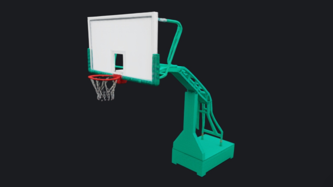 Media 1 for listing Basketball Hoop with Backboard 3D Model