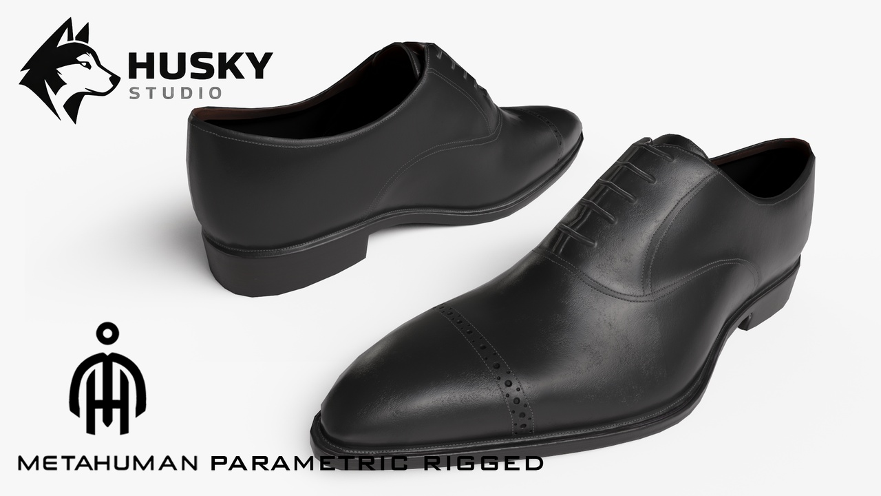 Media 1 for listing Business Shoes - 53 - Metahuman - Parametric outfit - Rigged