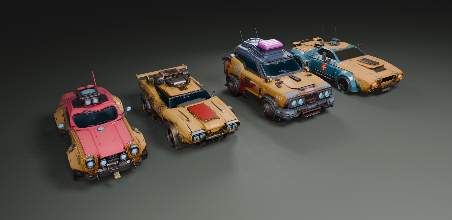 Media 1 for listing Stylized Sci-Fi Cars🚗⚡