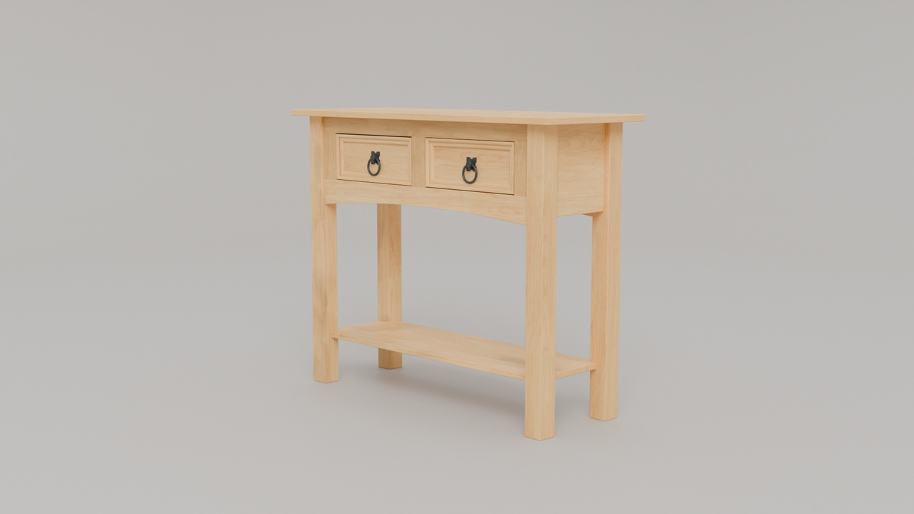 Media 1 for listing Console Table with Two Drawers and Shelf