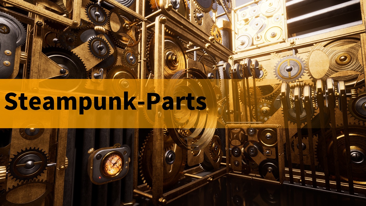 商品 STEAMPUNK-PARTS-MACHINES-GEAR-INDUSTRY 的媒体 1