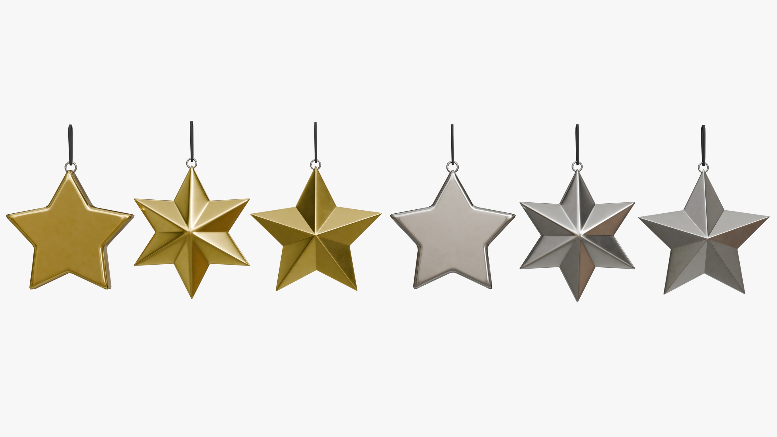 Media 1 for listing Christmas Tree Star Ornament Collection 01