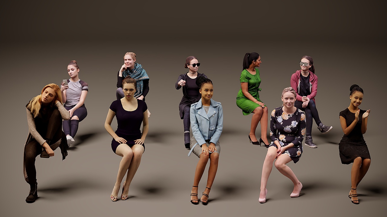 Media 1 for listing Sitting people x 10 09