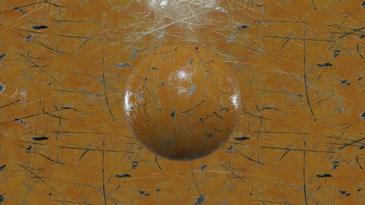 Media 1 for listing Worn Painted Metal Material Pack