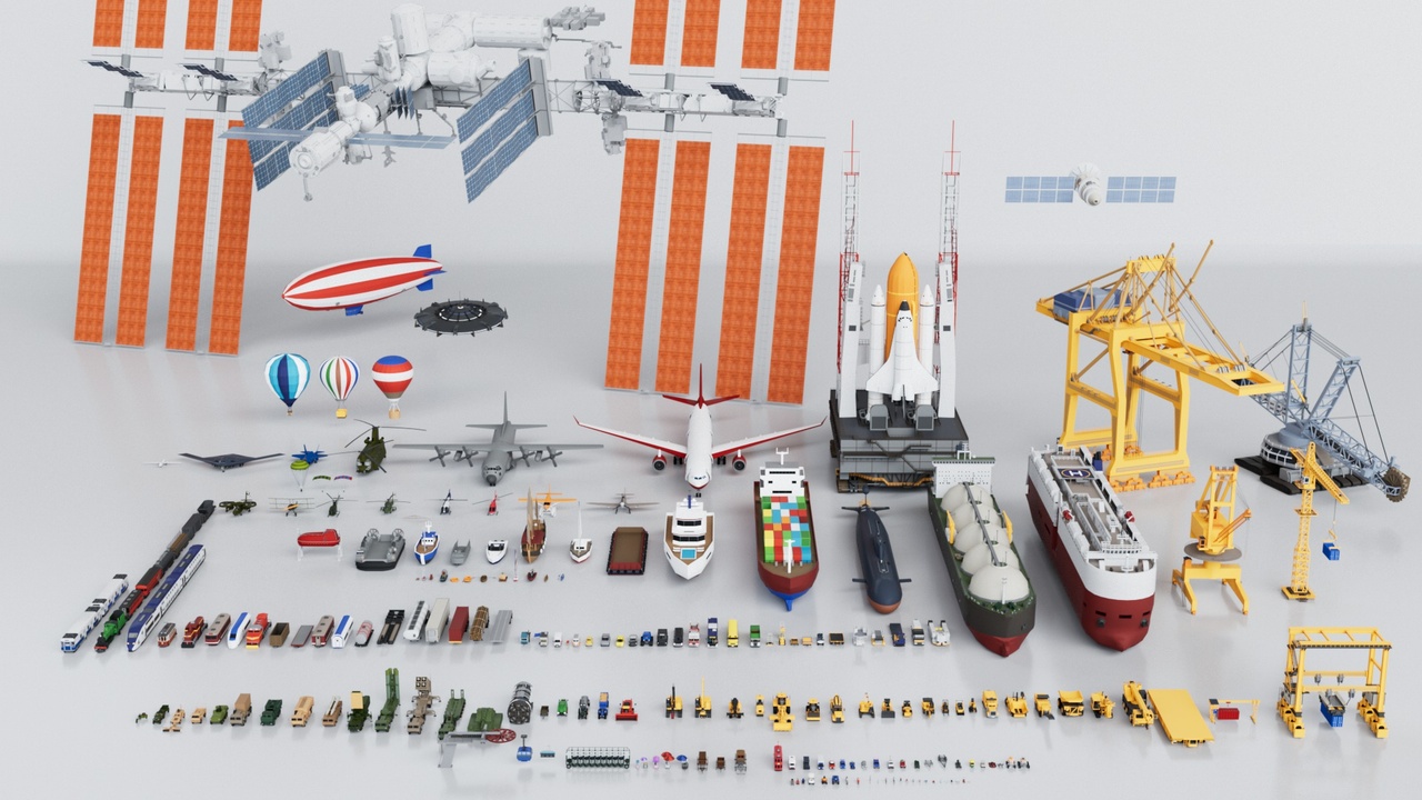 Media 1 for listing 200 Vehicles Ultimate Mega Pack Collection - Game Ready