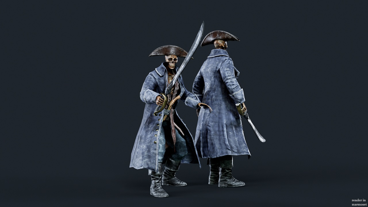 Media 1 for listing PIRATE SKELETON 3 A