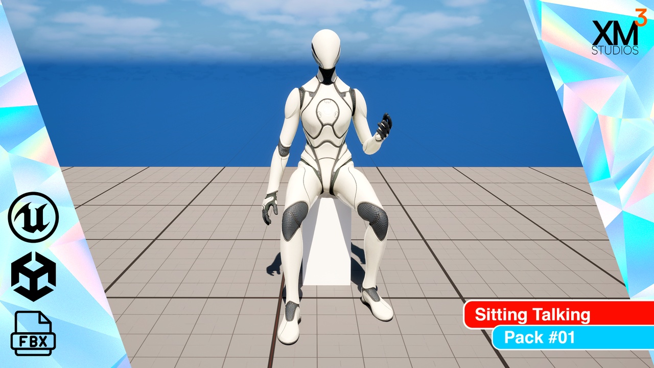 Media 1 for listing Sitting Talking Animations Pack #01