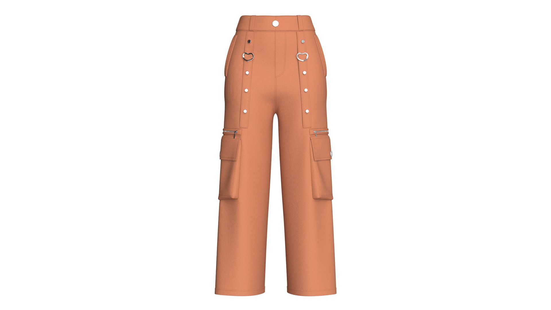 Media 1 for listing Girls Rivet - Detail Pant With Cargo Pocket | High Poly