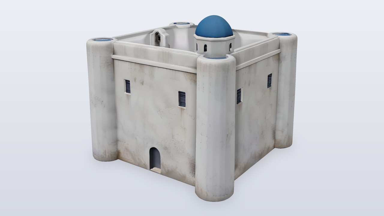 Media 1 for listing Cycladic Fortified Monastery with Blue Dome