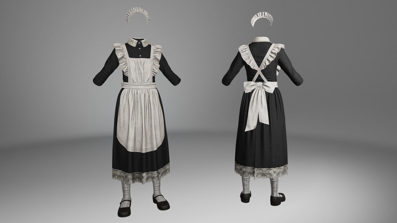 Media 1 for listing Maid Outfit – MetaHuman | UE5
