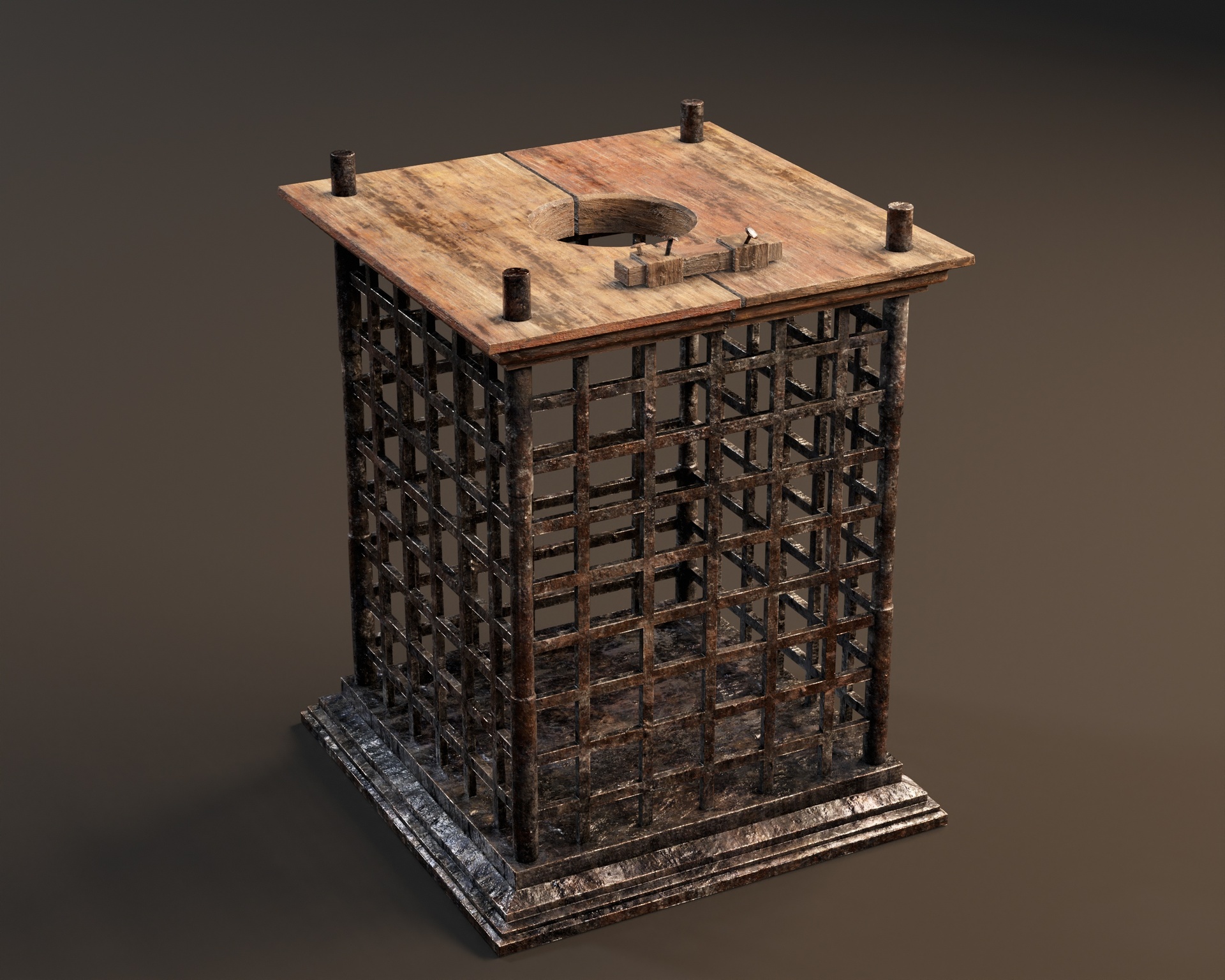 Media 1 for listing Medieval Torture Caged Stock