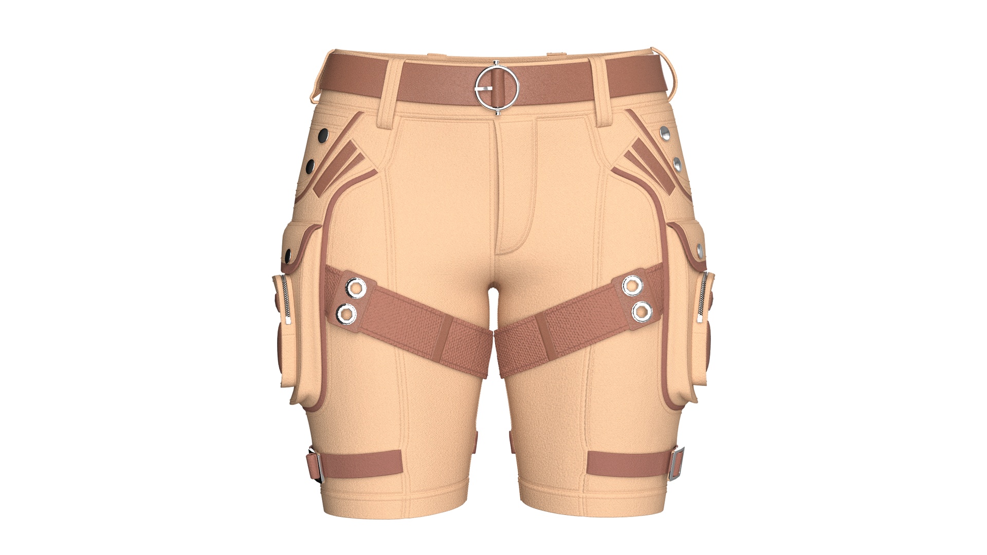 Media 1 for listing Girls Tactical Shorts With Side Cargo Pockets | High Poly