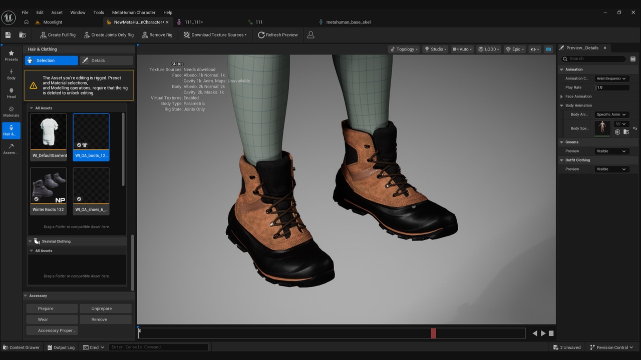 Media 1 for listing Boots for Metahuman 12 - MHPKG