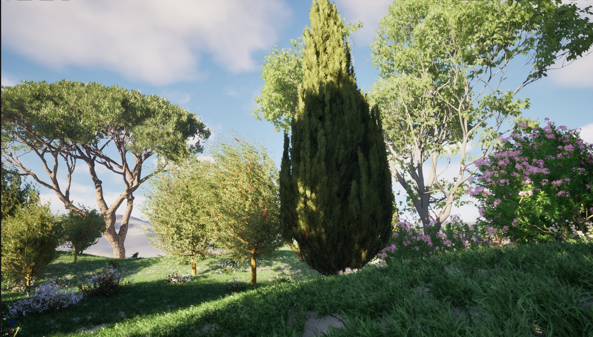 Media 1 for listing Nanite Wind Plants - Mediterranean Garden Trees Pack 03