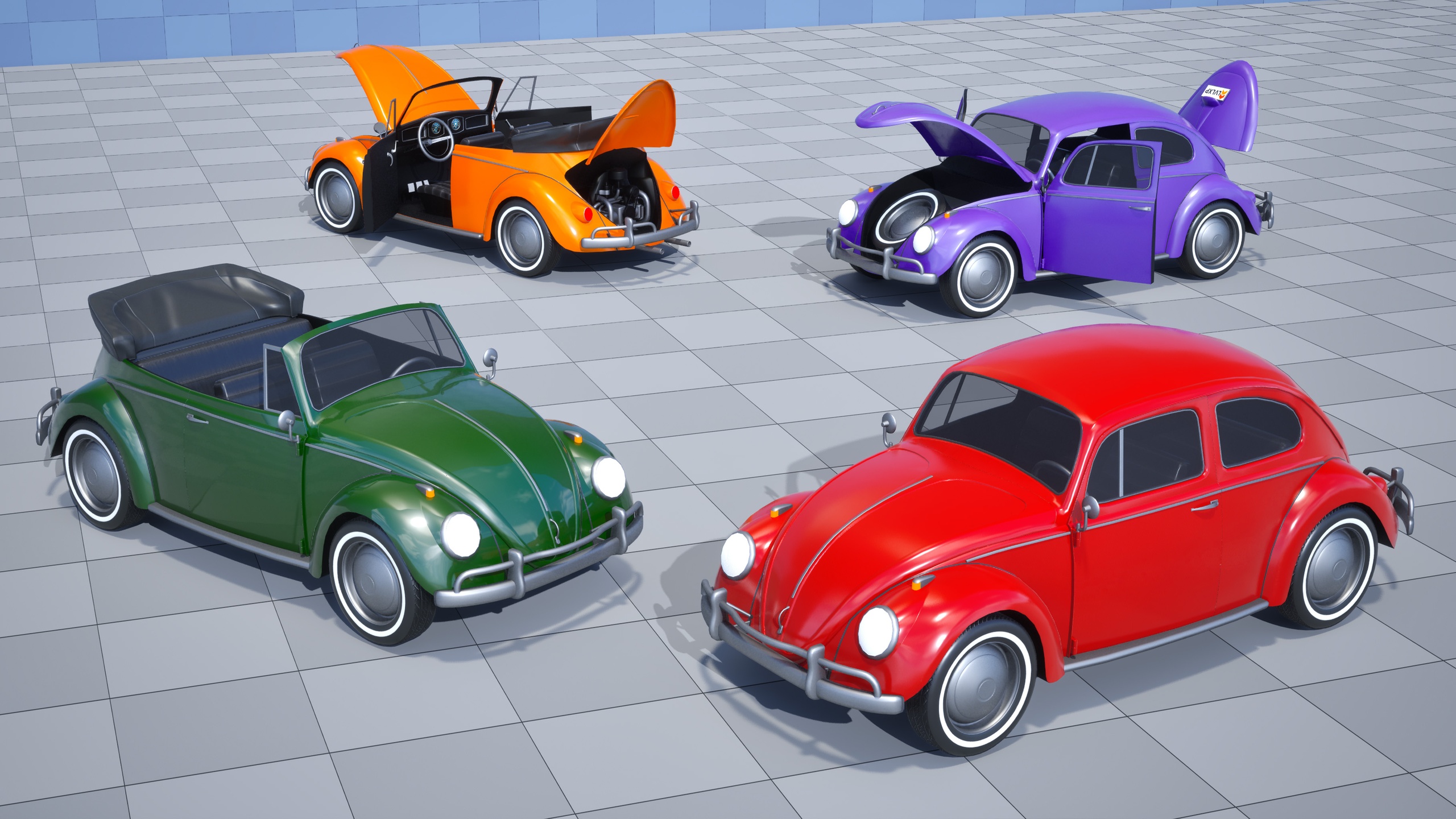 Media 1 for listing Stylized Drivable Vehicles - Compact Car "Bugsy"