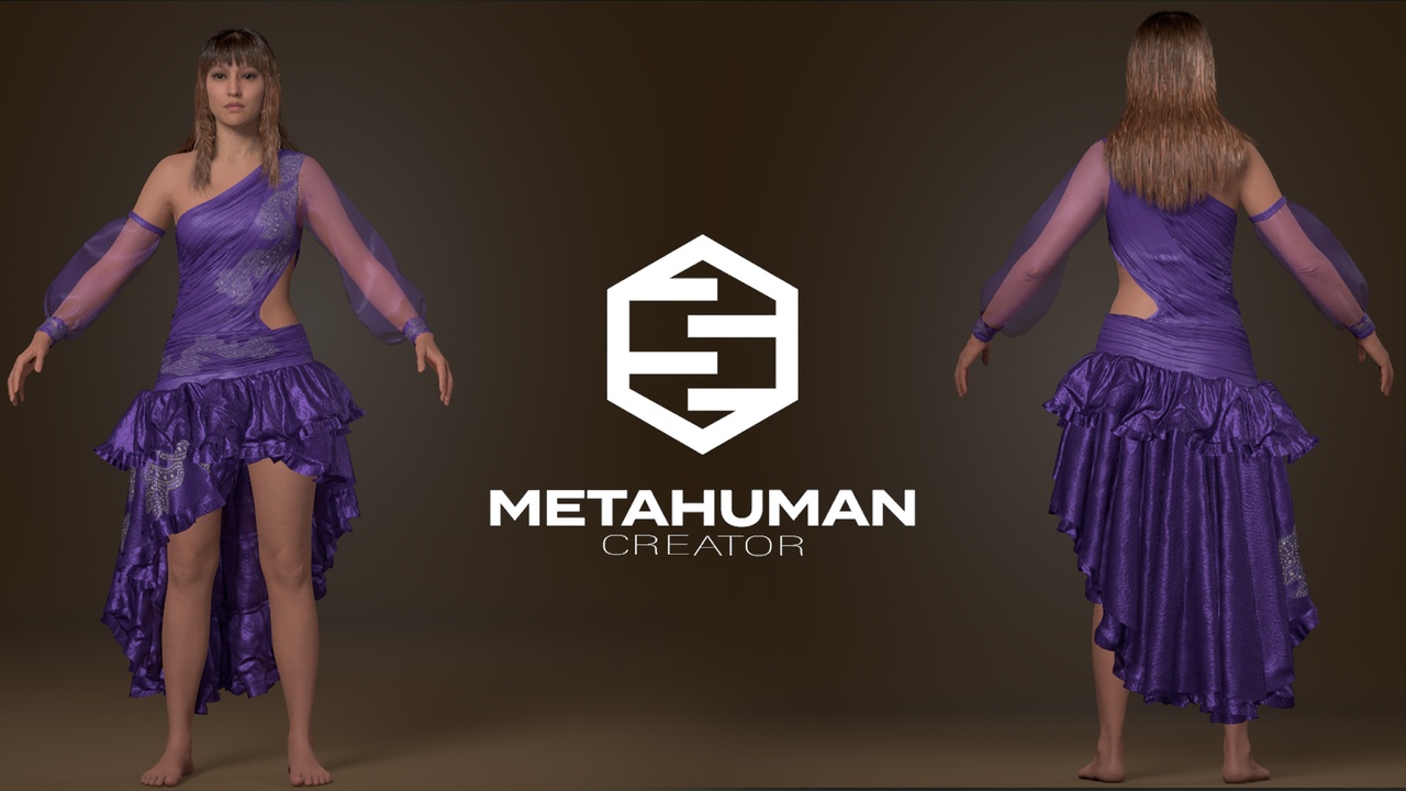 Media 1 for listing Royal Dusk Korean Outfit Metahuman Wardrobe cloth