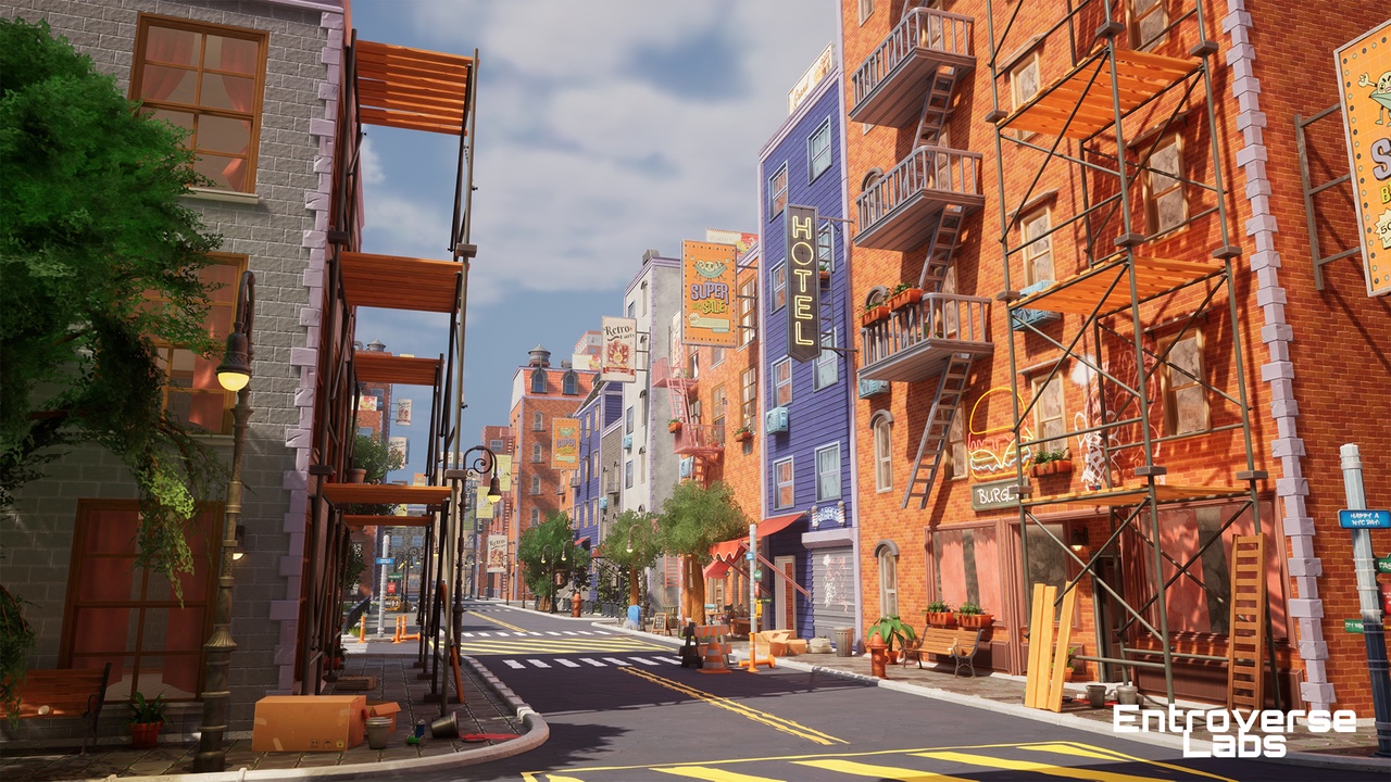 Media 1 for listing Stylized New York Megapack (Exterior + Interior, Cafe, Stylized, Modular NYC)