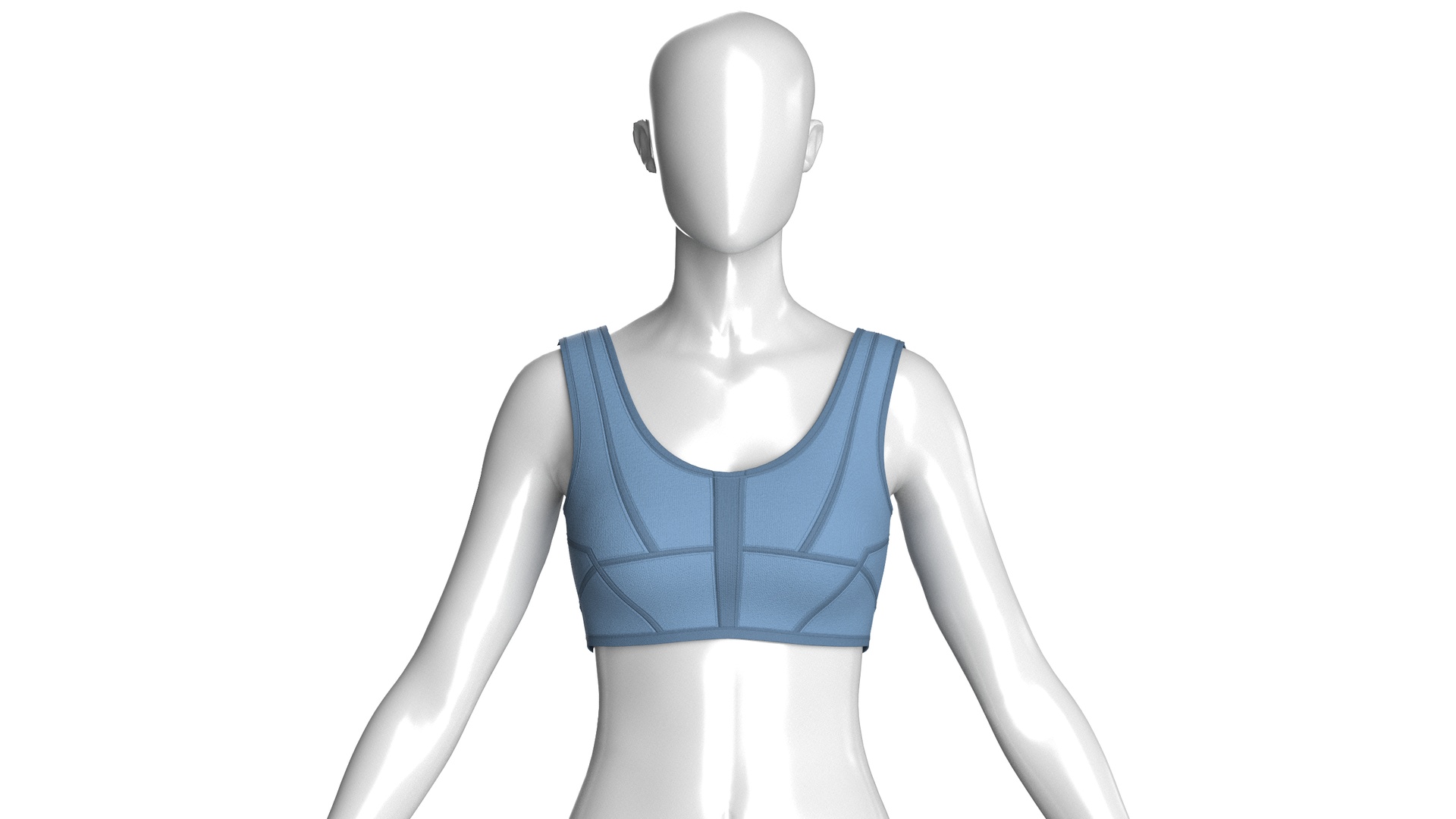 Media 1 for listing Girls Sports Bralette Top | High Poly