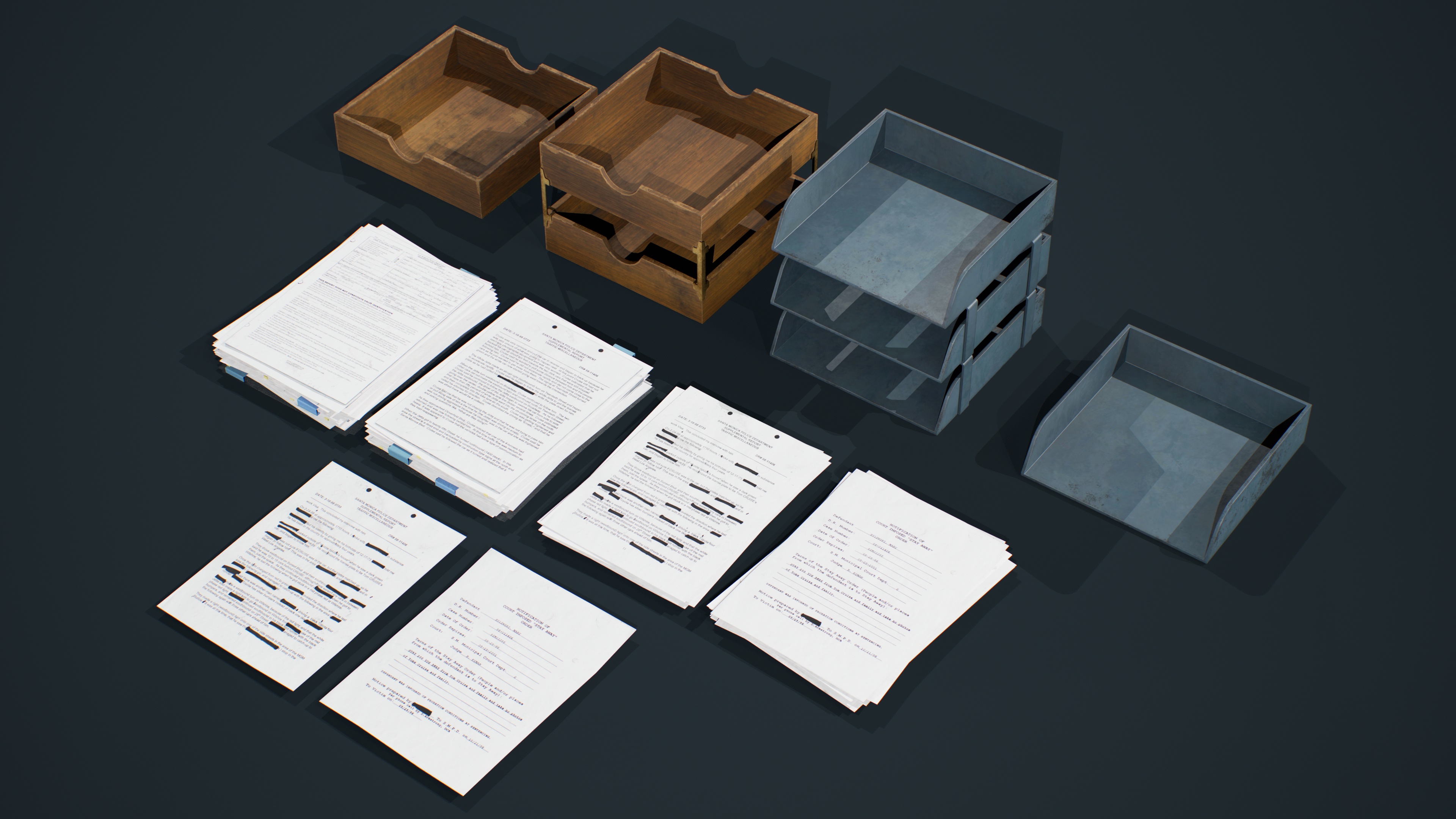 Police Files Assets Police Documents Pack - Game Asset | Fab