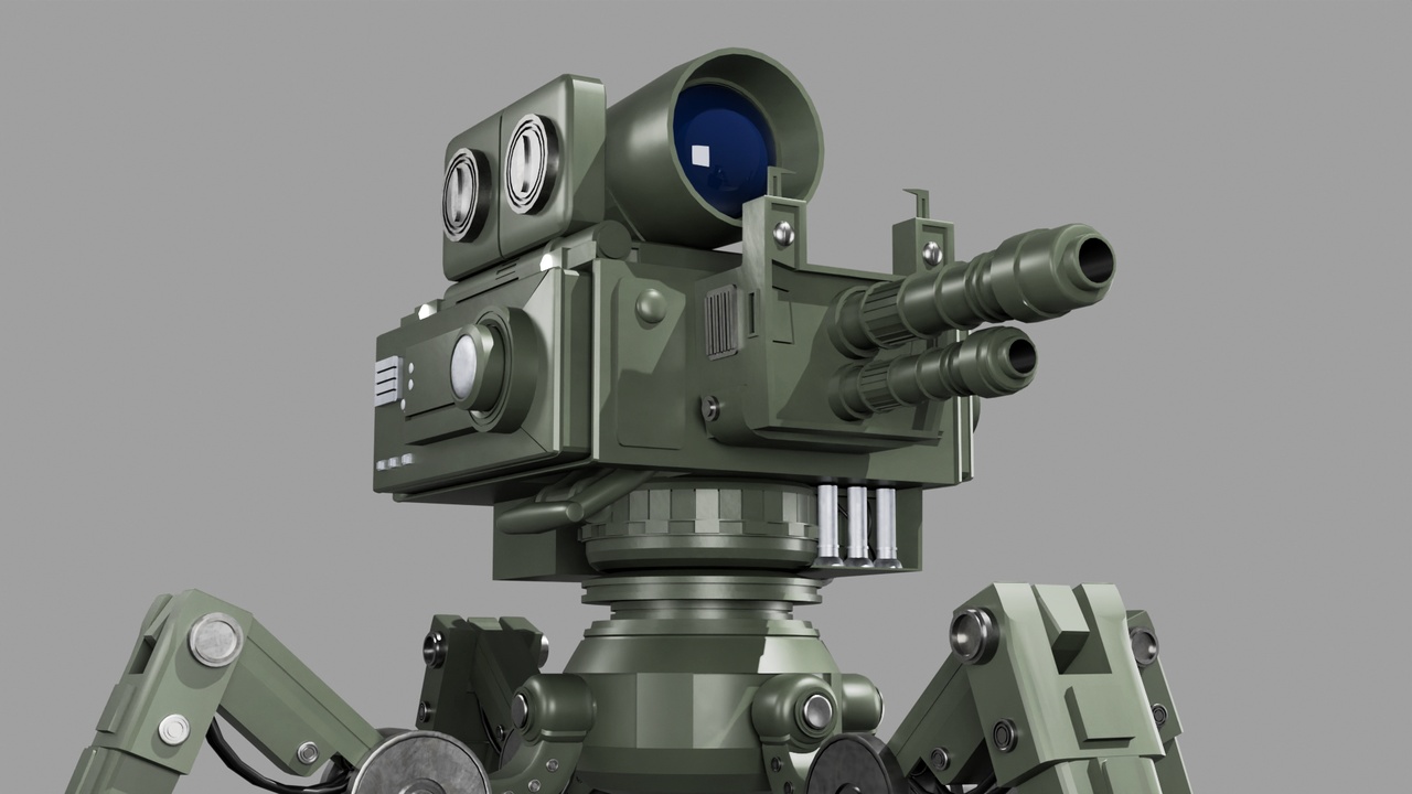 Media 1 for listing Quad-Leg Military Turret