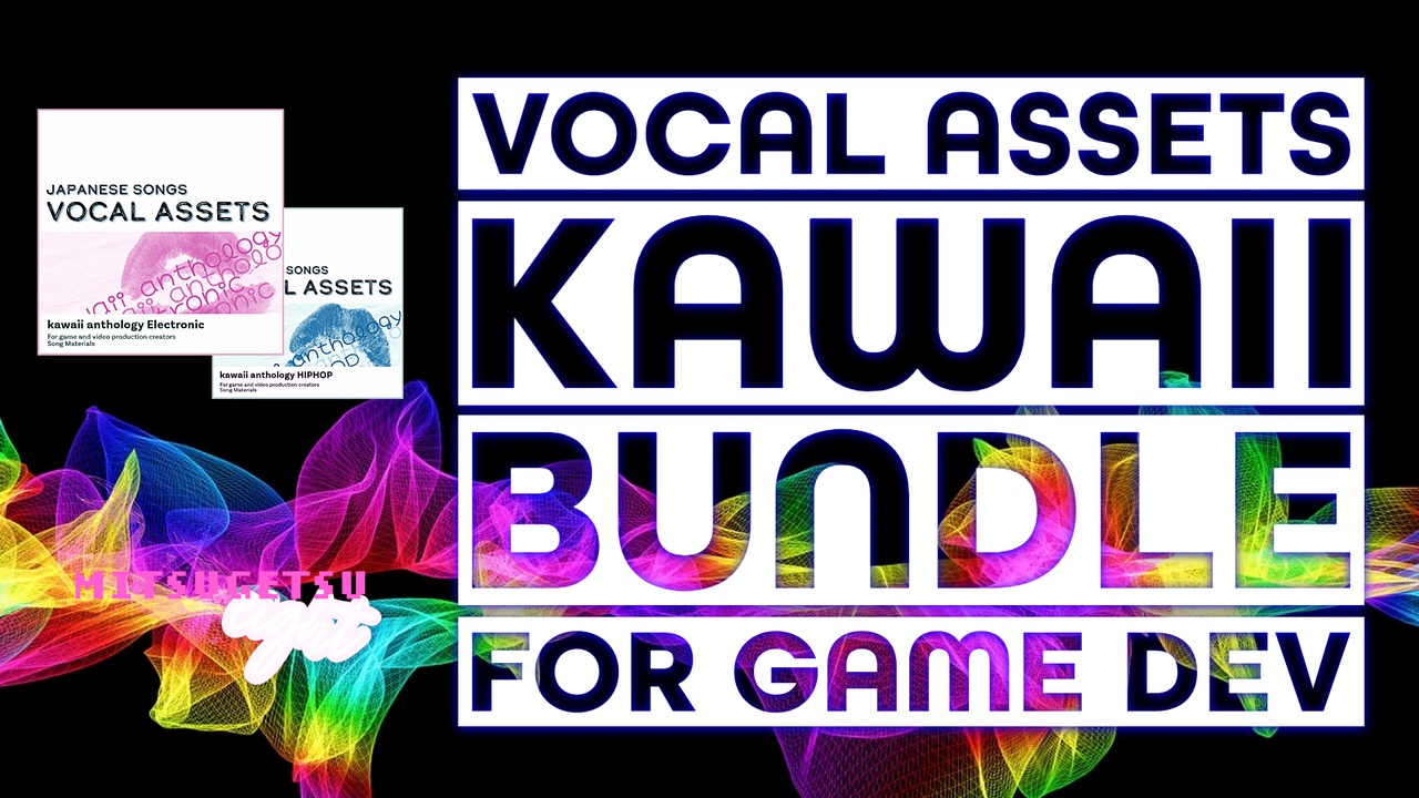 Media 1 for listing Vocal Assets_kawaii Bundle