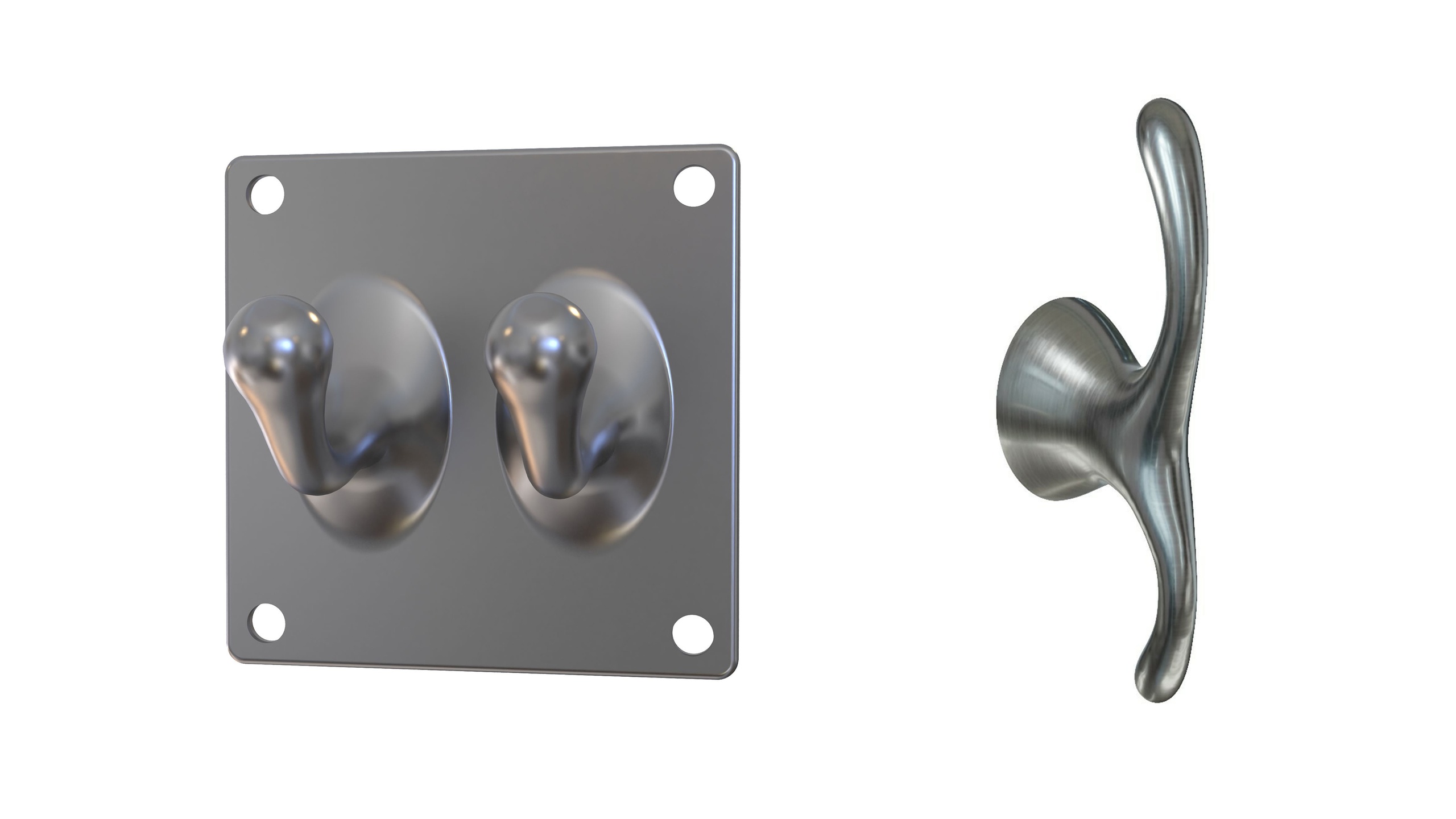 Media 1 for listing Coat Hook 3D Model Combo