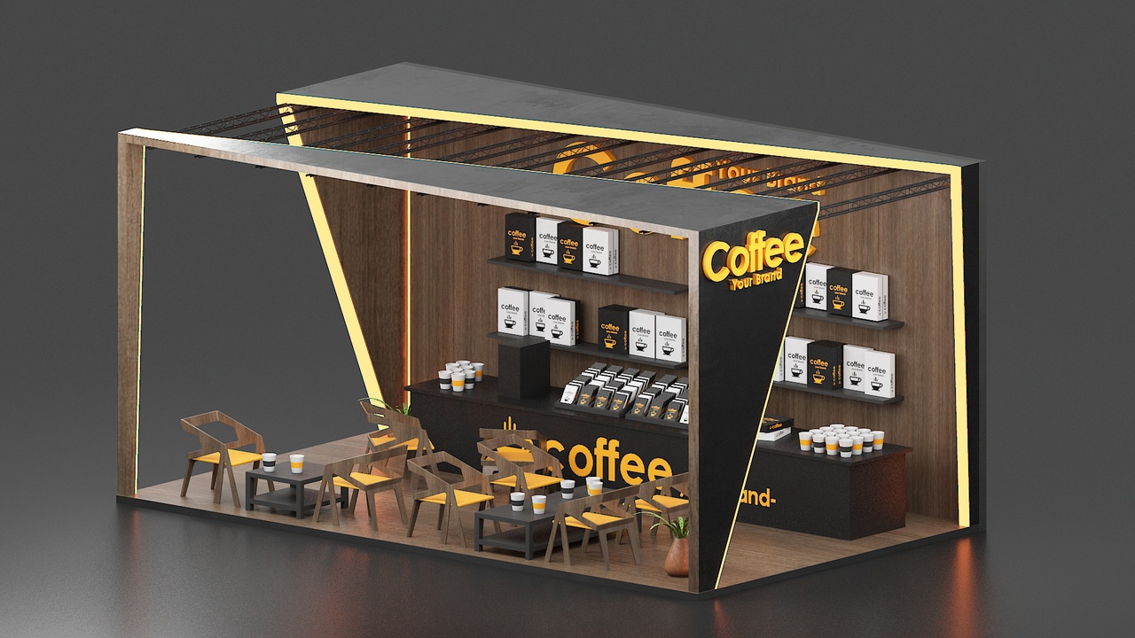 Media 1 for listing Modern Coffee Exhibition Booth