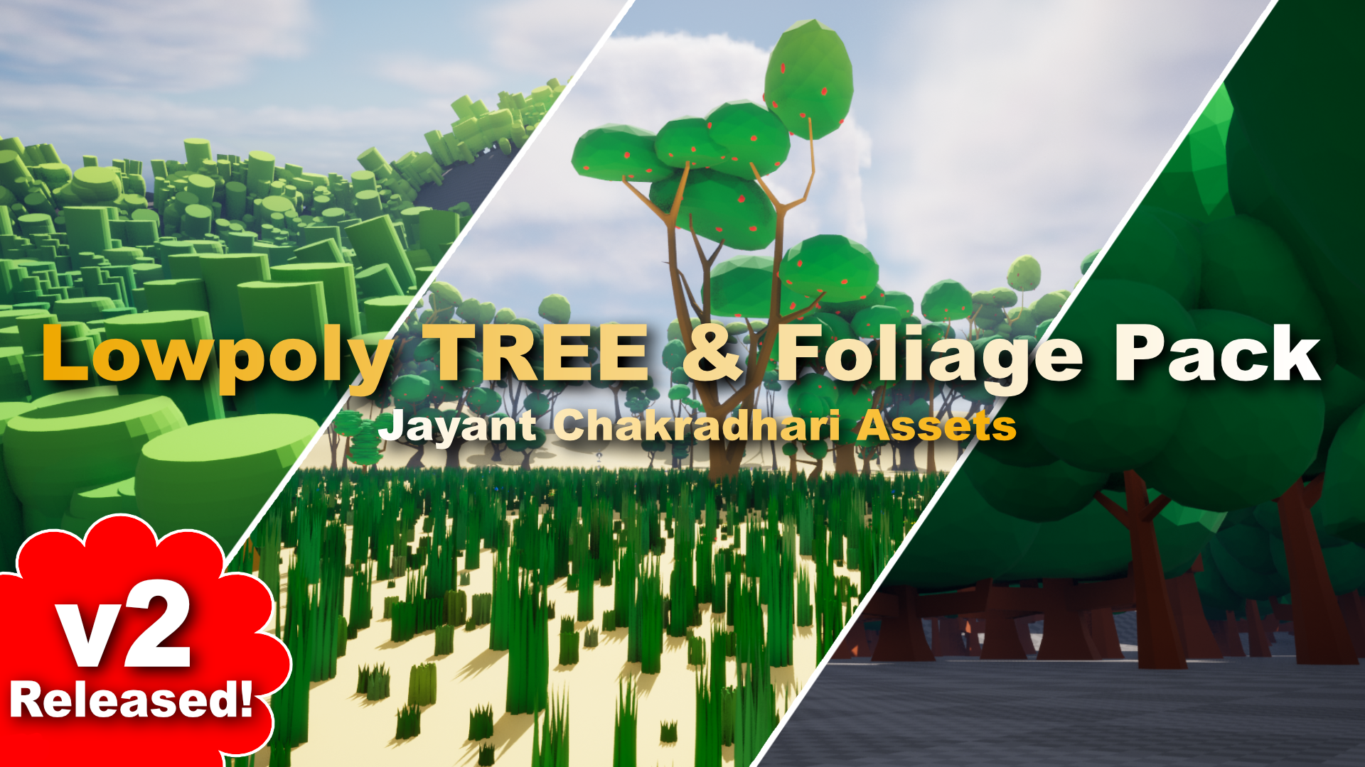 Lowpoly Tree & Foliage Pack | Fab